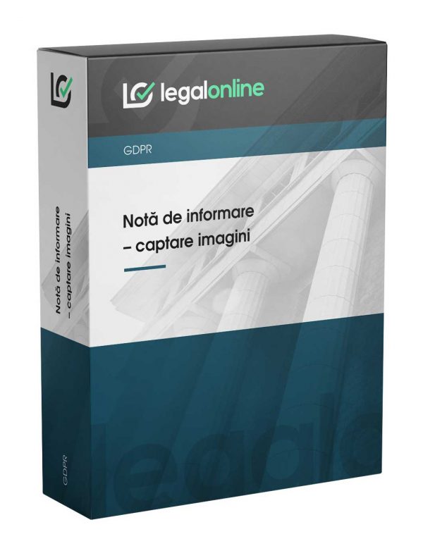 Notă de informare - captare imagini