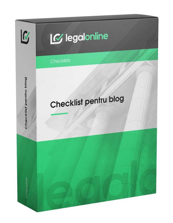 Checklist pentru blog