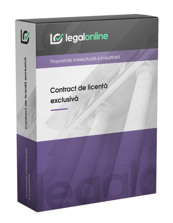 Contract de licență exclusivă (drepturi de autor, brevete etc.)