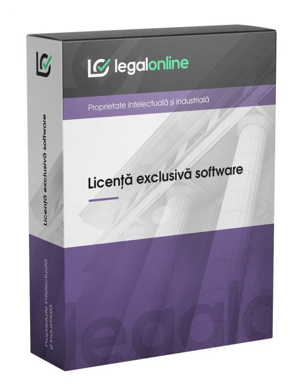 Contract licență exclusivă software