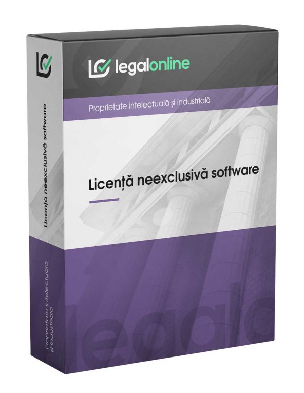 Contract licență neexclusivă software